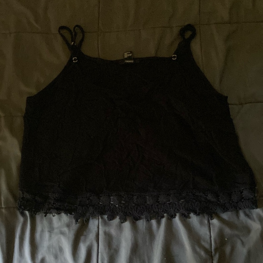 Black lace blouse